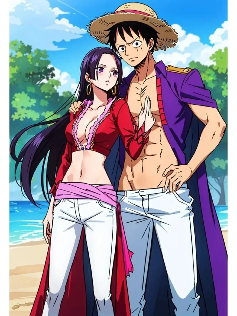 Tuyển chọn hình Boa Hancock và Luffy đẹp mê ly