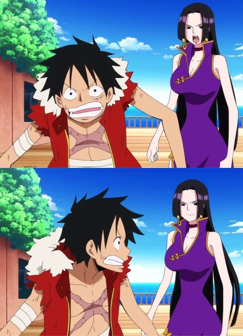 Tình huống đáng nhớ giữa Luffy và Boa