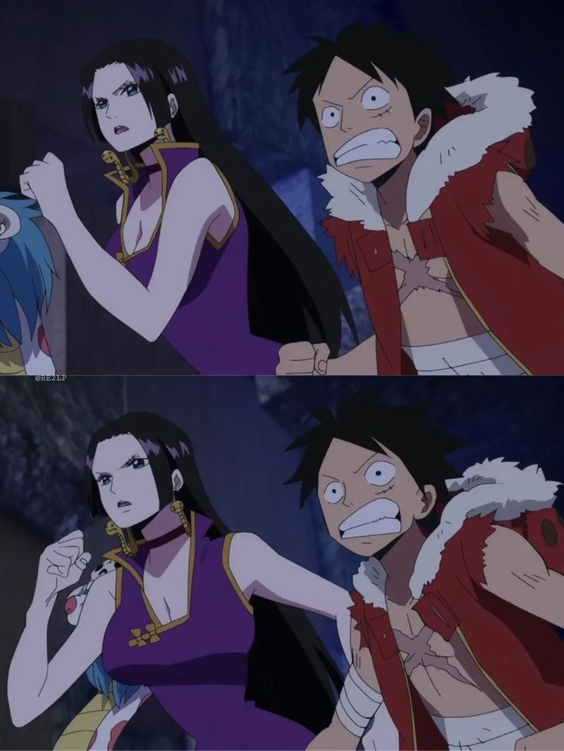 Luffy vs Boa Hancock tập đại là cảnh nào