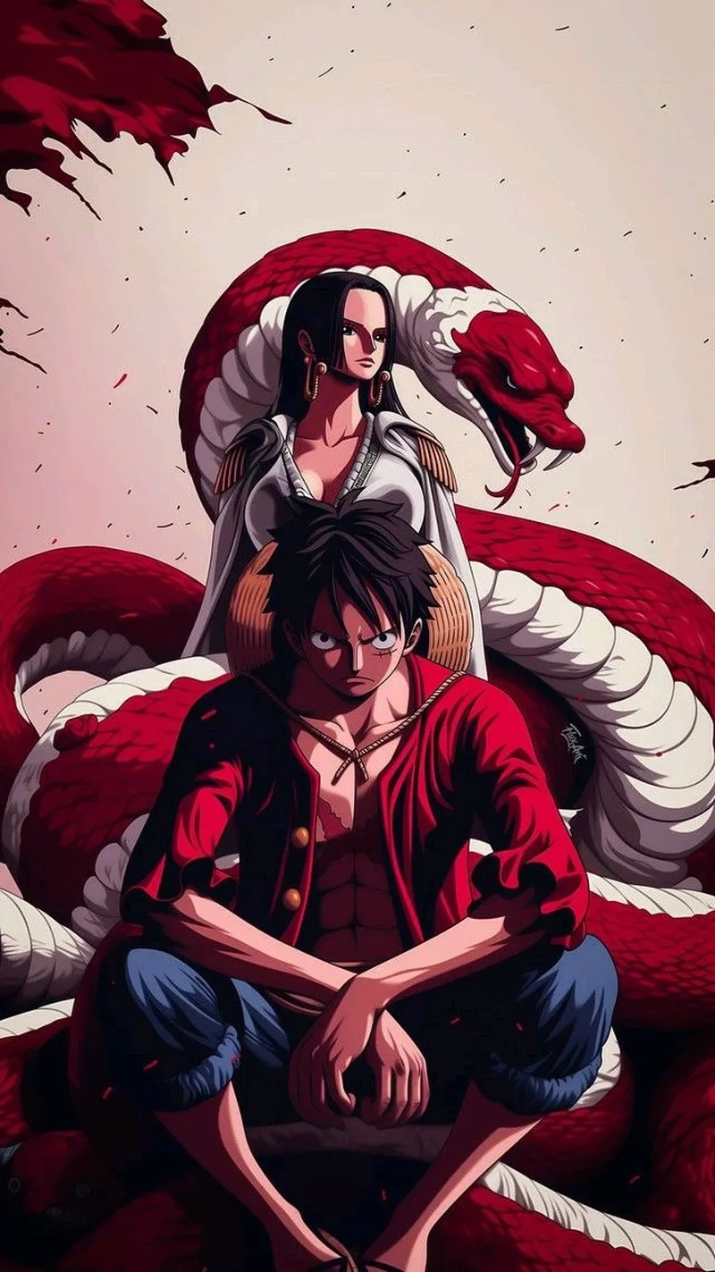 Fan sáng tạo hình ảnh của Luffy và Boa Hancock