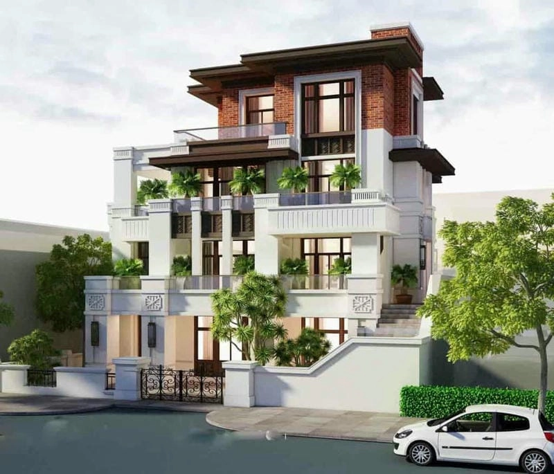 mẫu nhà biệt thự 7x15m phù hợp nhu cầu gia đình trẻ