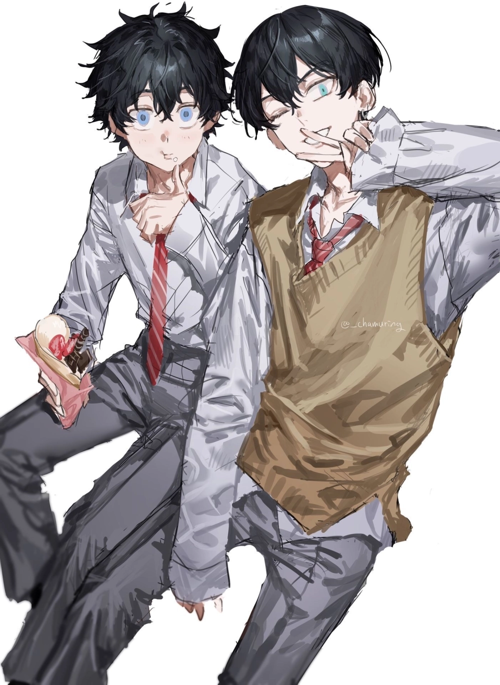 Chifuyu x Takemichi là cặp bạn thân gắn bó từ đầu đến cuối