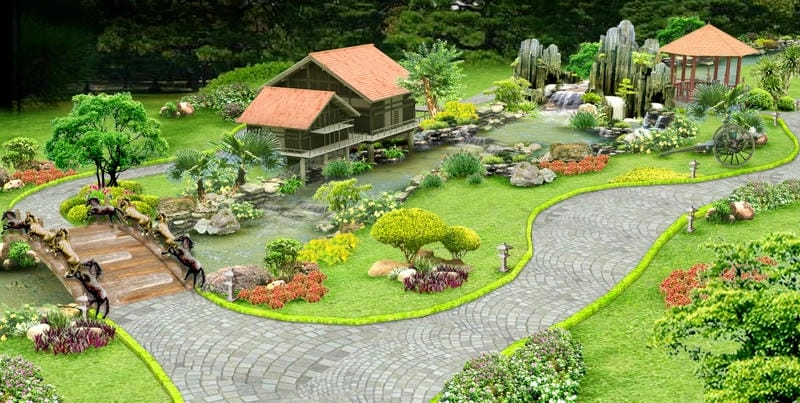 các mẫu nhà vườn nhỏ đẹp đa dạng phong cách dễ lựa chọn