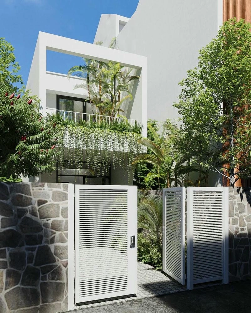 Khám phá mẫu mặt tiền nhà 2 tầng đơn giản sang trọng