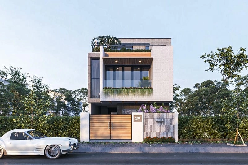 Ấn tượng với hàng rào đẹp đơn giản