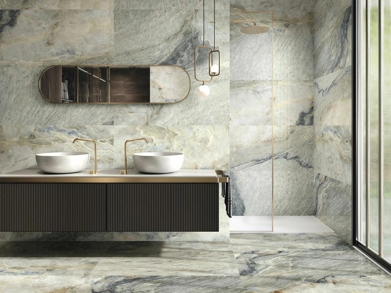mẫu gạch lát nền nhà tắm đẹp 2021 hiện đại sang trọng