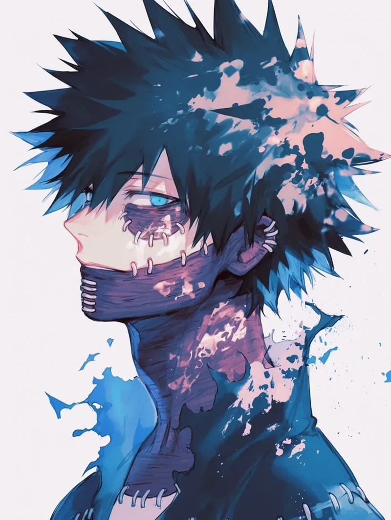Dabi là nhân vật phản diện nổi bật trong My Hero Academia
