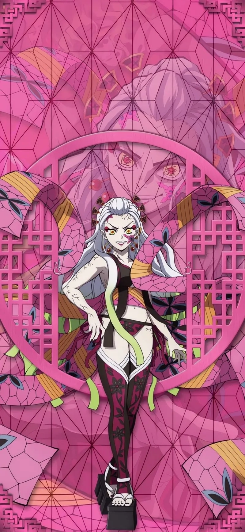 Daki eyes là điểm nhấn đầy mê hoặc, thể hiện khí chất của một con quỷ mạnh