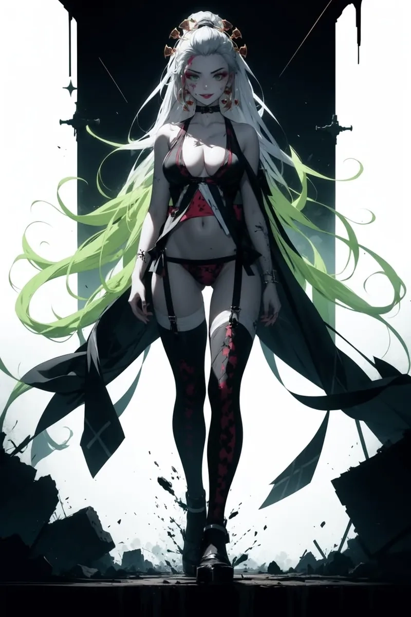 Daki sexy demon slayer kết hợp nét đẹp quyến rũ và phong thái sát thủ trong một nhân vật