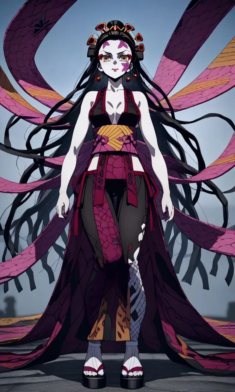 Daki & Gyutaro là cặp quỷ song sinh cùng giữ vị trí Thượng Huyền Lục, nổi bật vì sự gắn bó