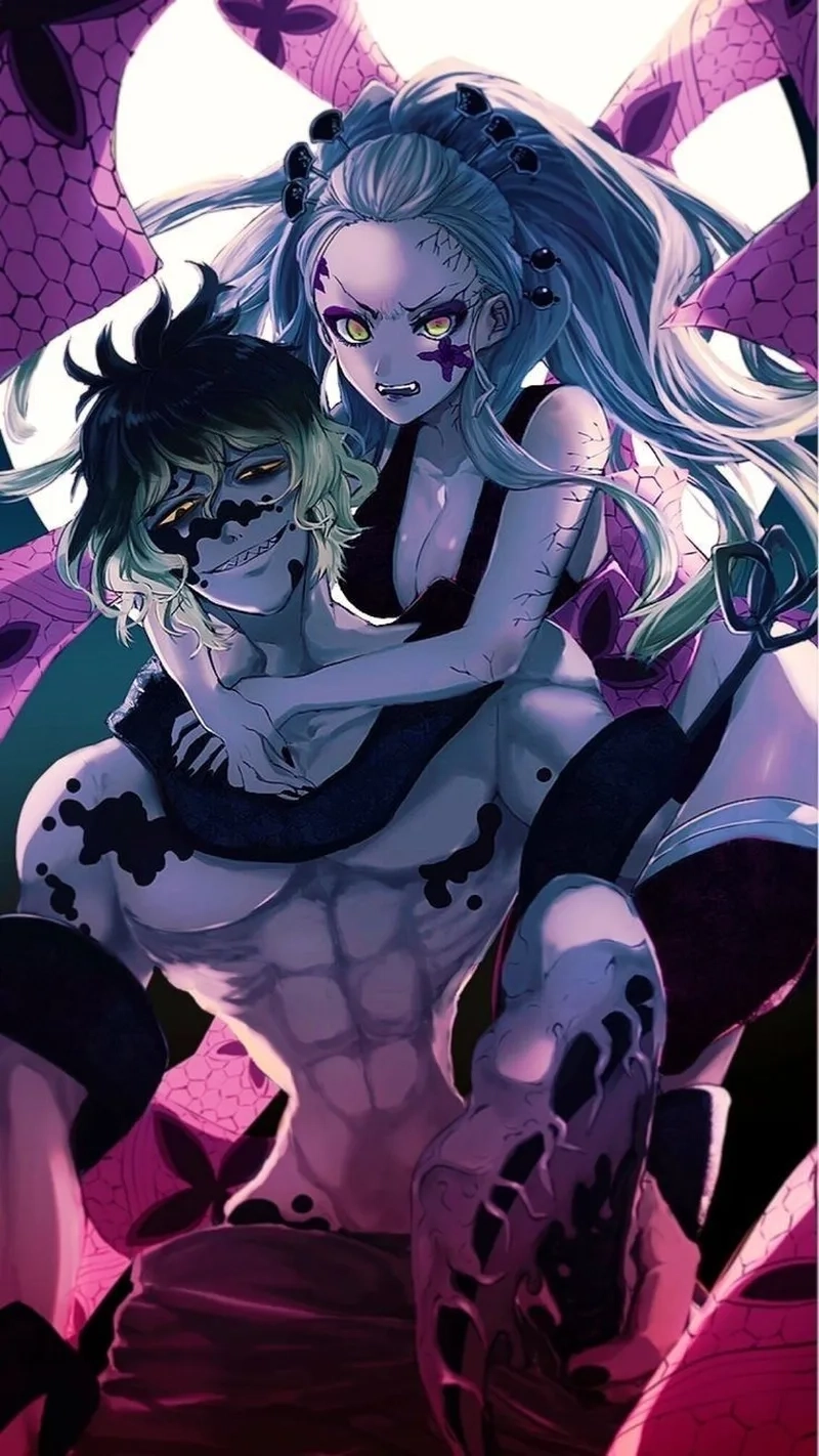 Akaza x Daki là một cặp đôi được ghép trong fanart với phong cách mạnh mẽ và lạnh lùng