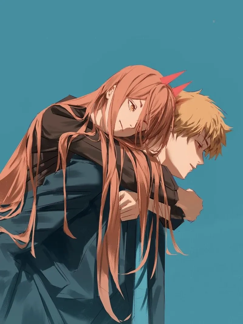 Fanart Power Denji mang nhiều sắc thái hài hước và tình cảm