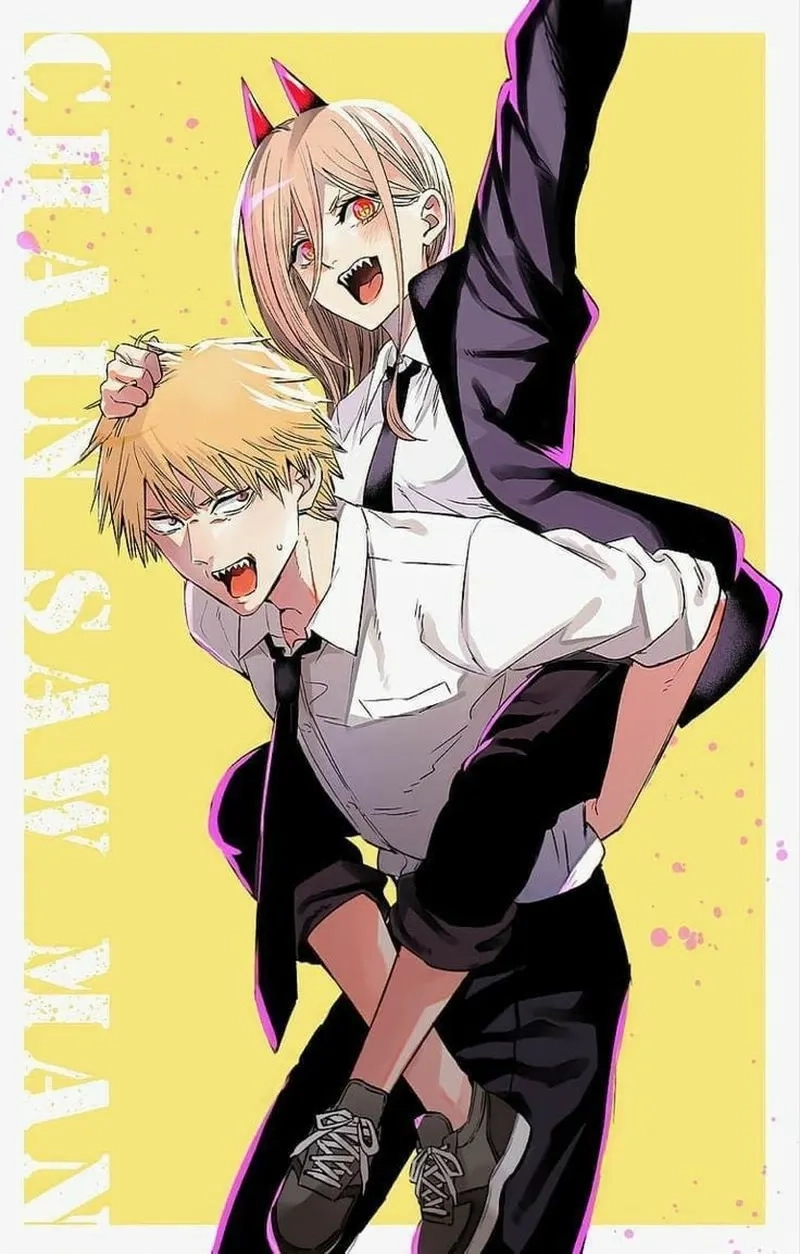 Fan yêu thích diễn biến Denji x Power Manga đầy lãng mạn