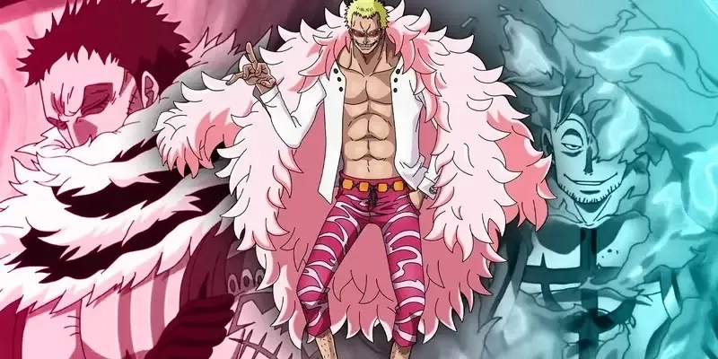 Bộ Donquixote Doflamingo costume nổi bật với áo lông hồng lừng danh