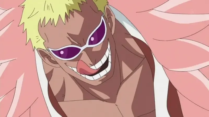 Đôi mắt Donquixote Doflamingo eyes ẩn giấu sau kính luôn bí ẩn