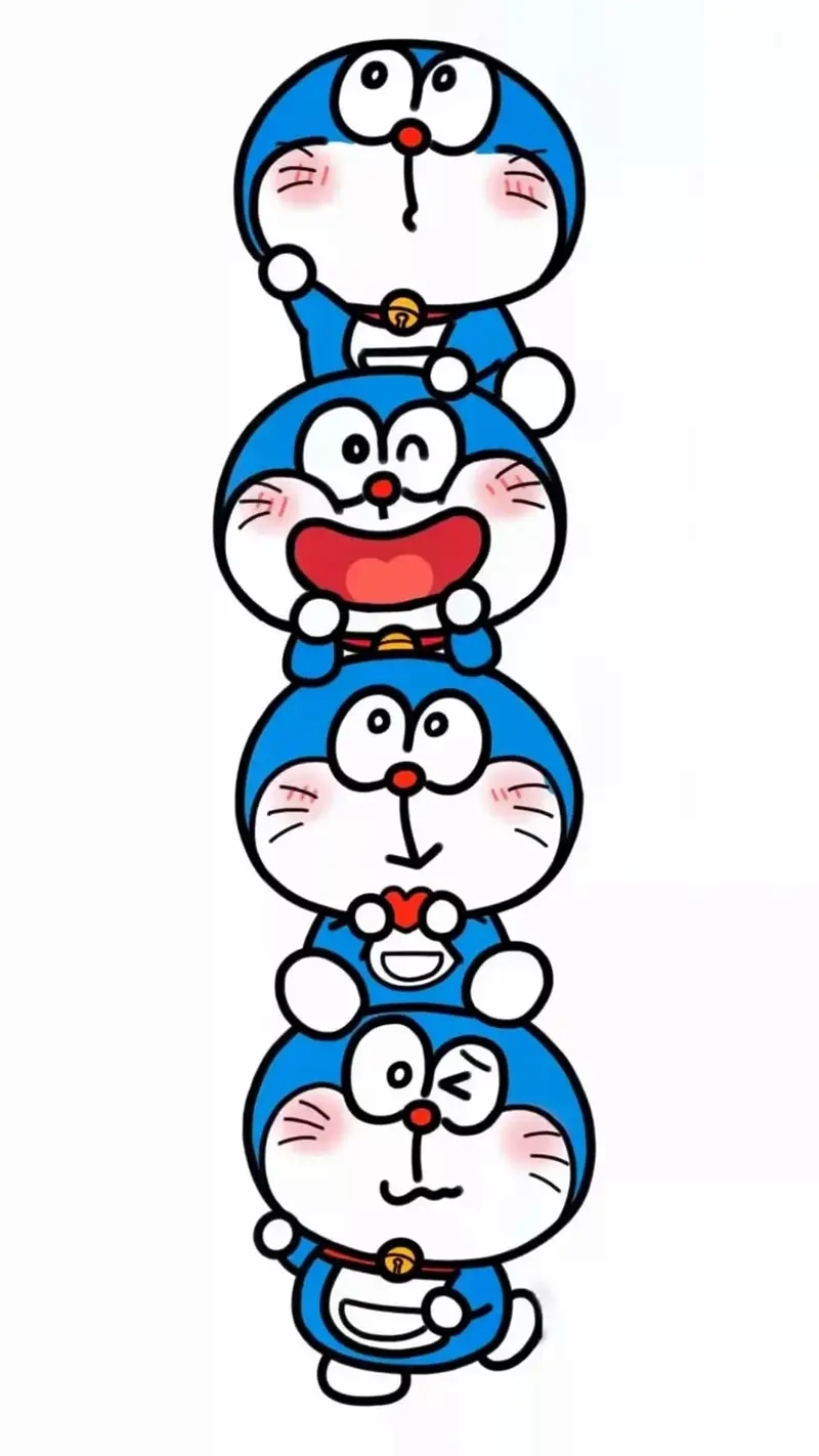 Loạt hình Doraemon Chibi Cute làm hình nền đẹp