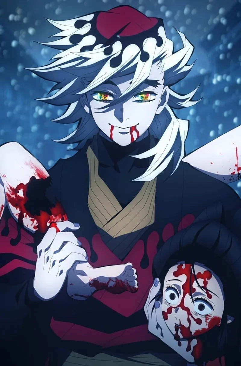 Hình ảnh ấn tượng của Douma Kimetsu trong mọi trận chiến