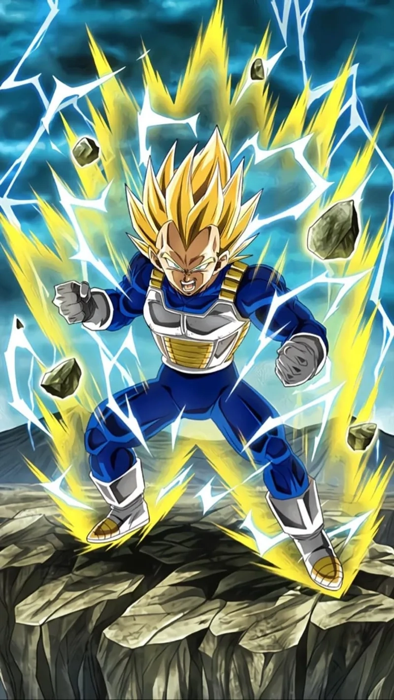 Sức mạnh Vegeta power level tăng vọt qua từng phần