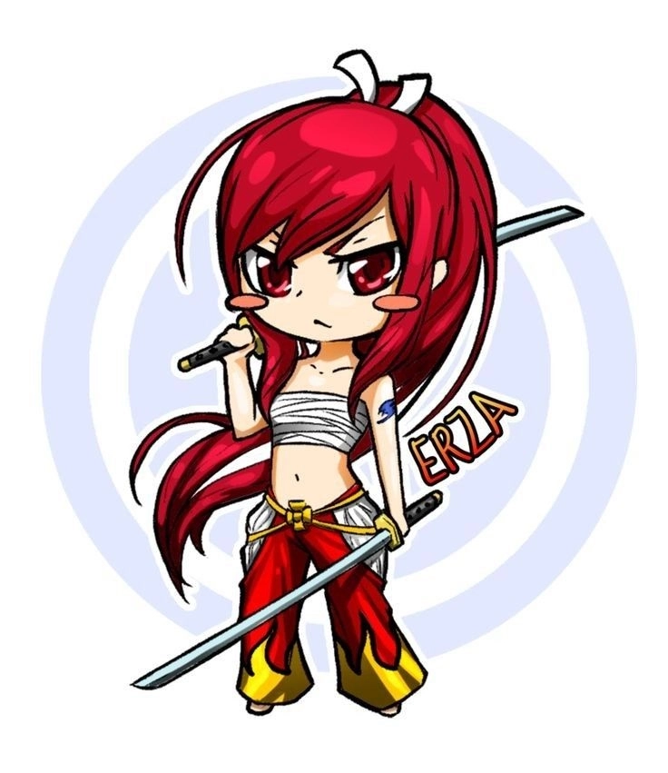 Tổng hợp ảnh Erza chibi cute đáng yêu siêu cấp