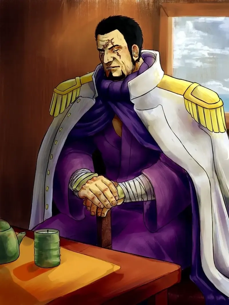 Fujitora cosplay ấn tượng với bộ kimono và thanh kiếm trắng