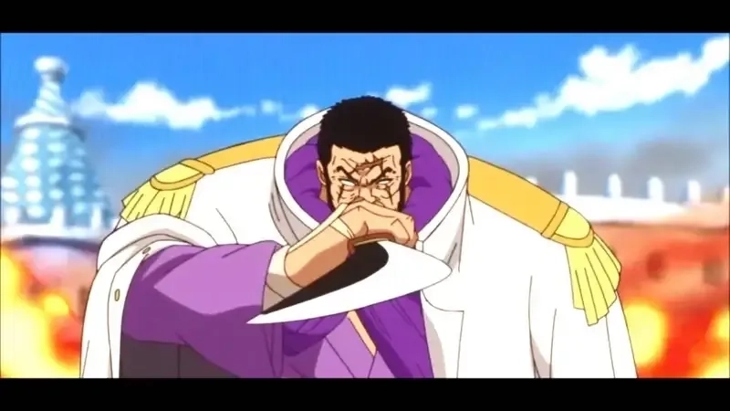 Fujitora height ước tính gần 3 mét giống nhiều đô đốc khác