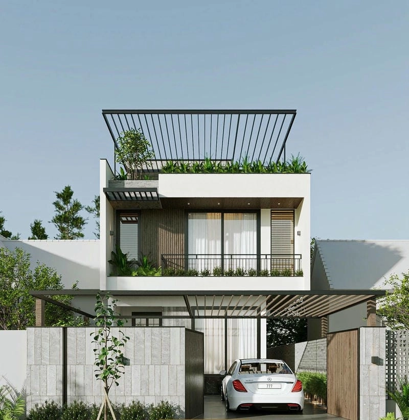 sơn nhà ngoài trời màu ghi xám bền đẹp cùng mẫu sơn nhà màu xám