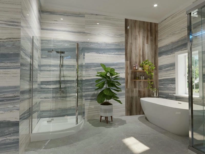 chọn mẫu gạch ốp nhà tắm tinh tế phù hợp không gian