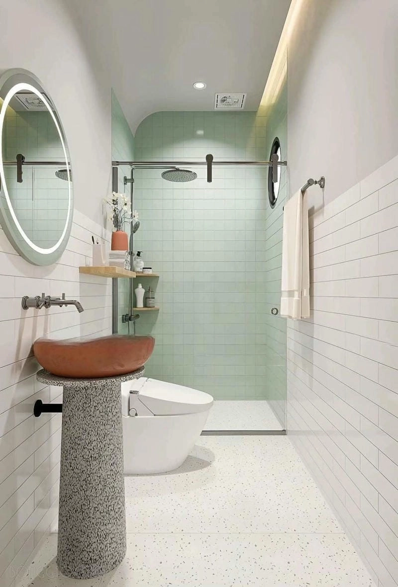 mẫu gạch ốp nhà tắm 2024 cập nhật xu hướng mới