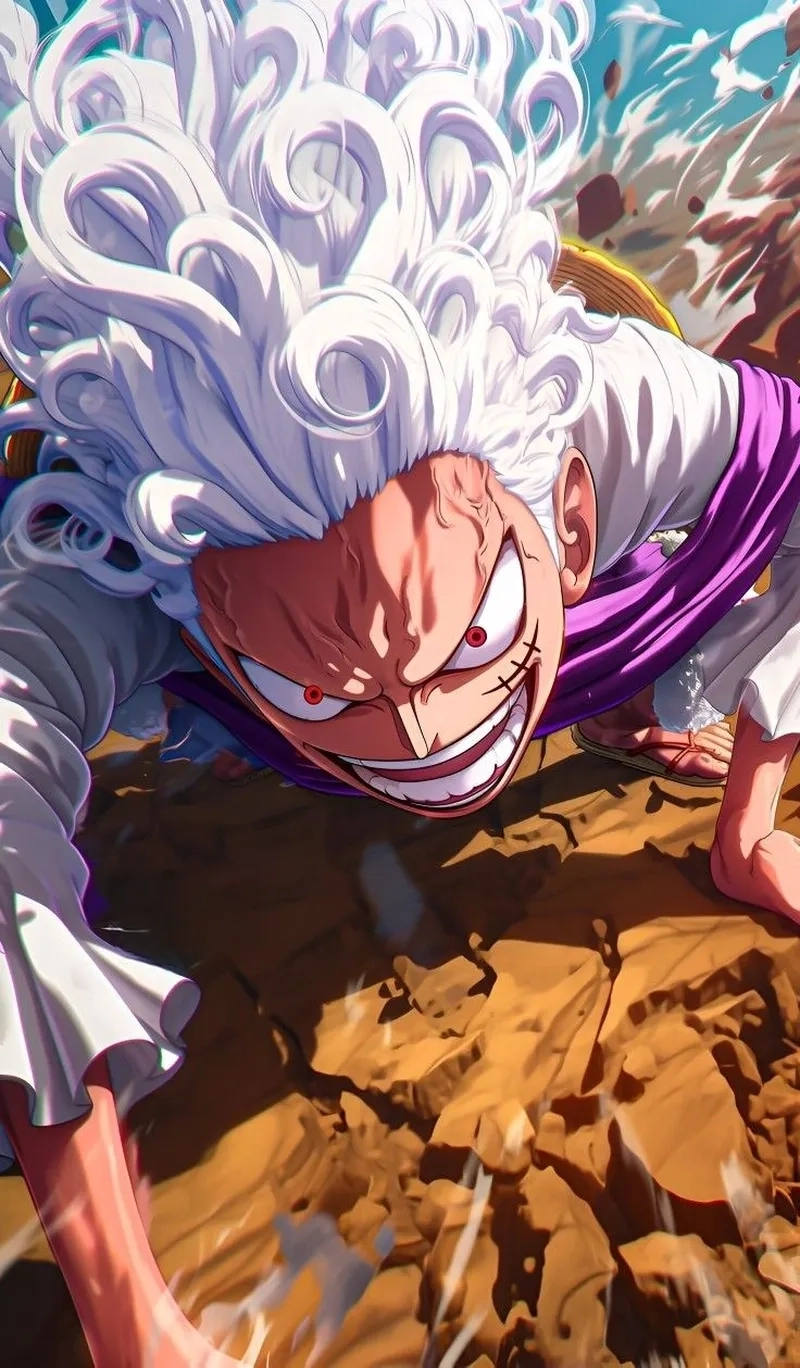 Tạo hình Luffy 2d trong tranh vẽ cực đẹp