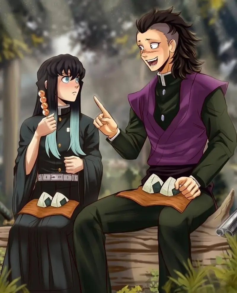 Genya x Muichirou cùng nhau vượt qua hiểm nguy trong trận chiến