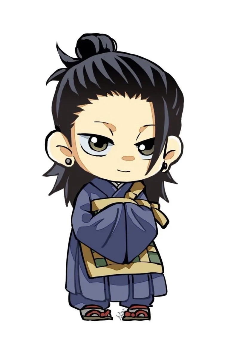 Ảnh Geto chibi dễ thương với tạo hình thu nhỏ đáng yêu