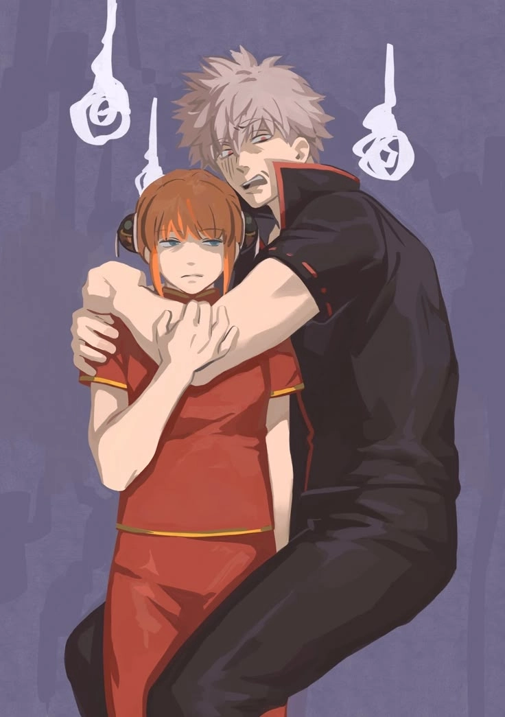 Kagura and Gintoki đồng hành cùng nhau qua bao cuộc chiến