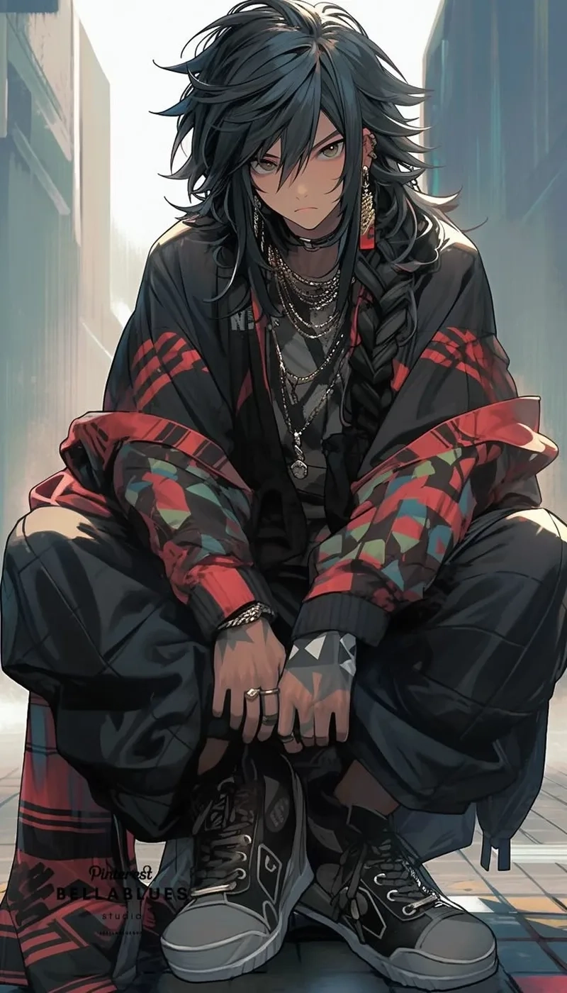 Hình ảnh Giyuu luôn mang lại cảm giác trầm tĩnh và điềm đạm của một kiếm sĩ