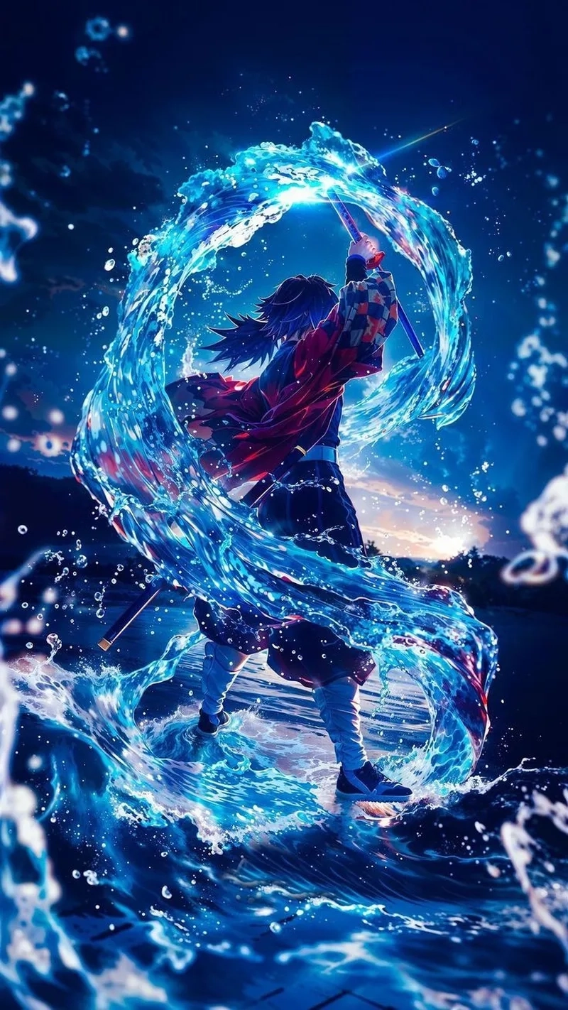 Giyuu là Thủy Trụ trầm lặng nhưng kiên định, người đầu tiên tin tưởng Tanjiro và Nezuko