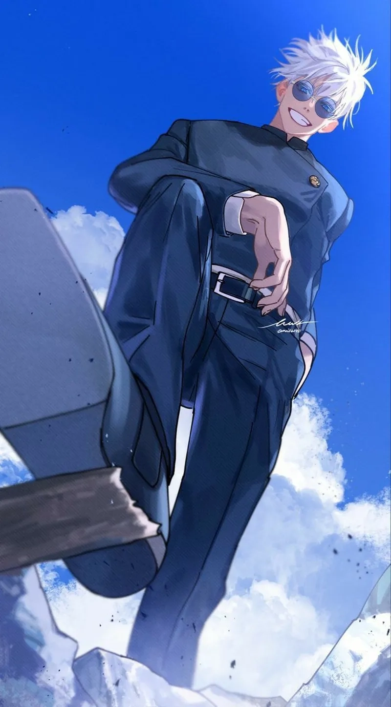 Những khung tranh Manga Gojo tái hiện thần lực tuyệt đối