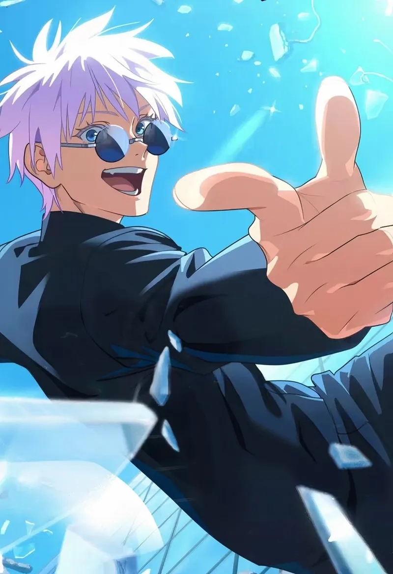 Gojo hair png trong suốt đẹp ngầu dùng cho thiết kế ảnh