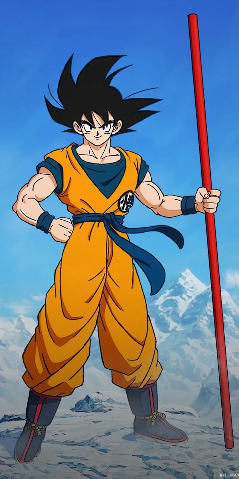 Ảnh Goku tóc xanh siêu ngầu và đầy sức mạnh