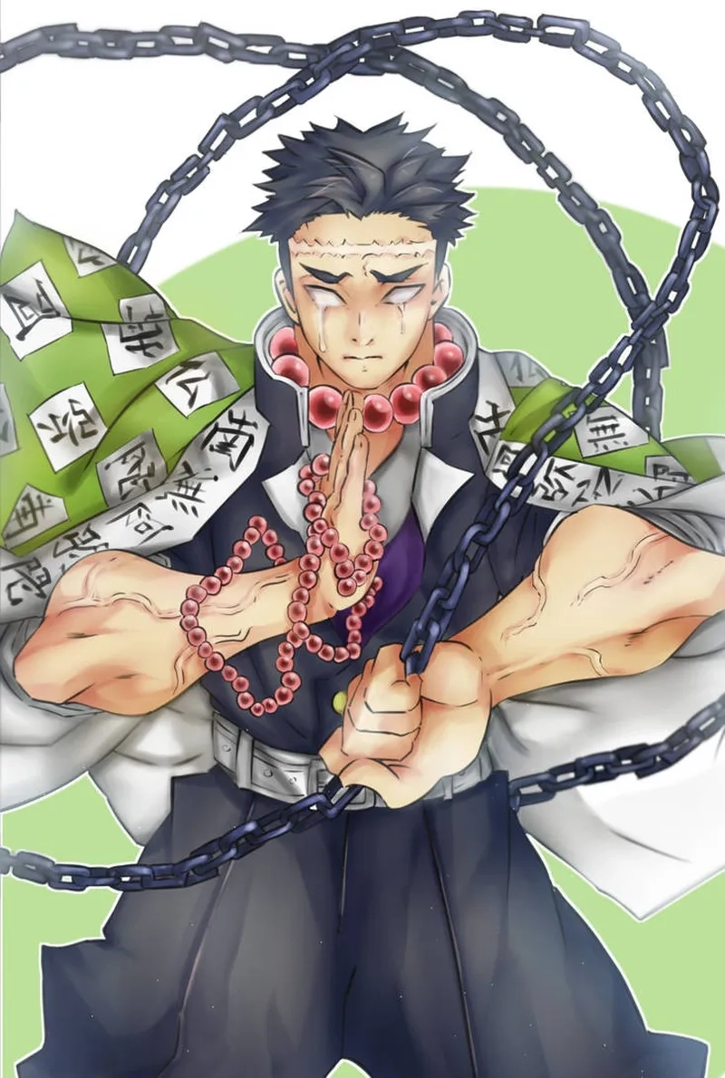 Demon Slayer Gyomei Himejima là thủ lĩnh tinh thần của các trụ cột