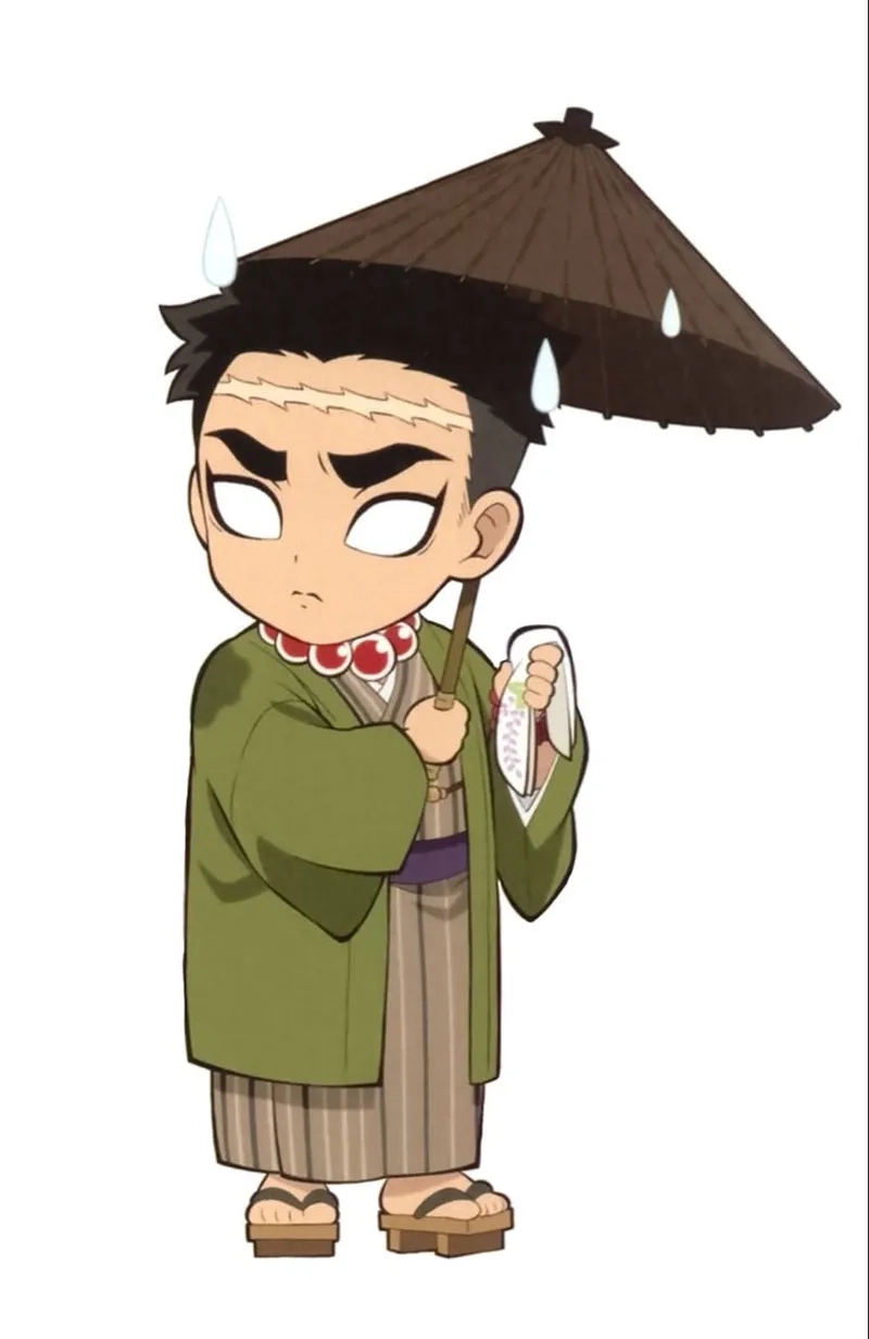 Gyomei chibi official art là tranh chính thức mang màu sắc đáng yêu