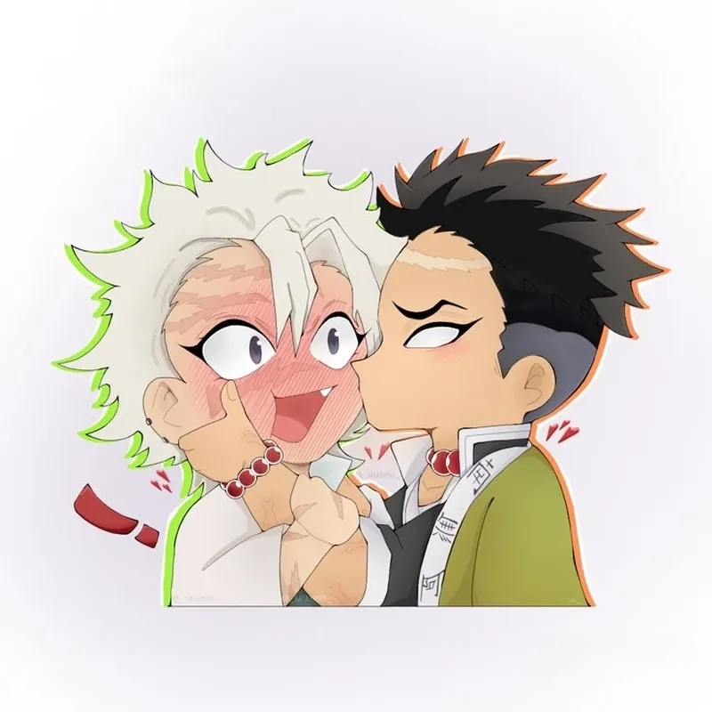 KNY Gyomei x Sanemi khiến fan yêu thích bởi tính cách đối lập mà bổ trợ nhau