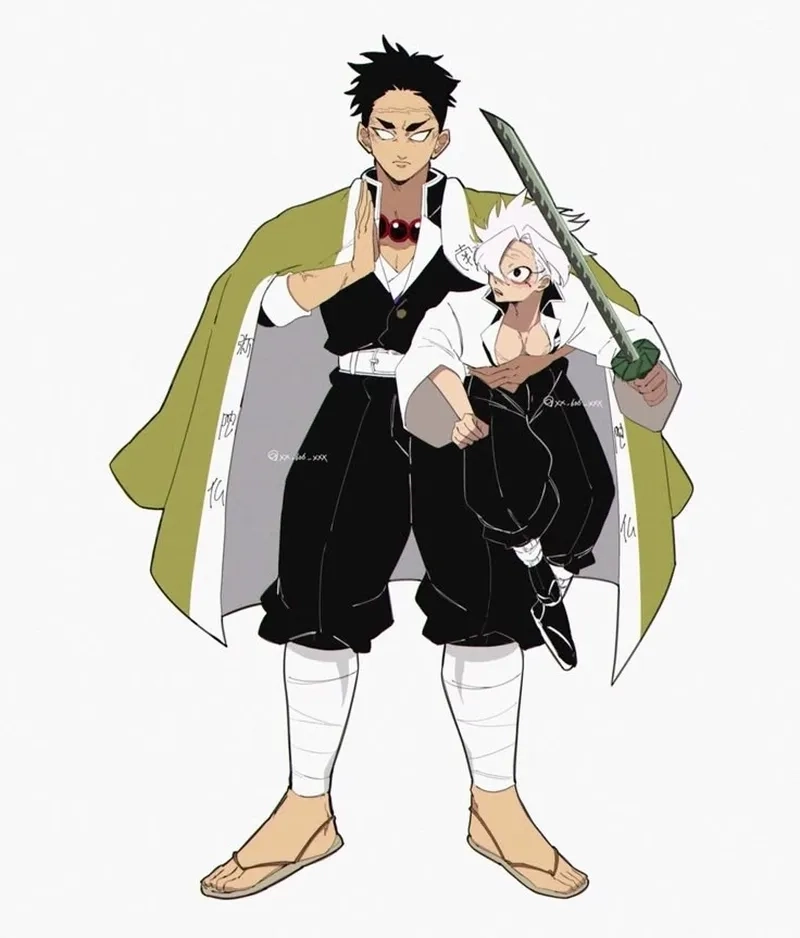 Gyomei x Sanemi comic được fan sáng tạo với nội dung sâu sắc và hài hòa