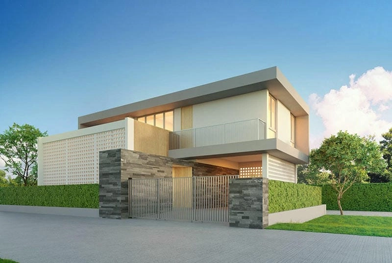 Tinh tế với mẫu tường rào đẹp đơn giản