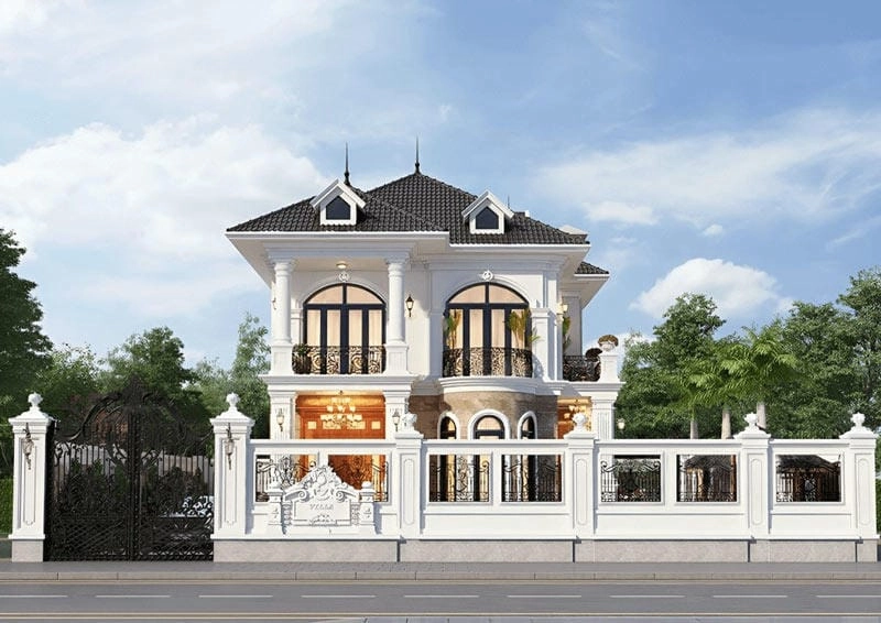 Sự đồng điệu từ hàng rào cổng nhà đẹp