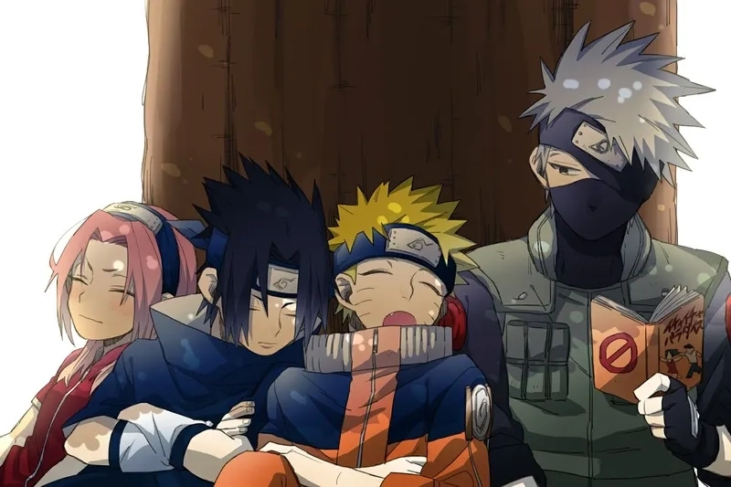 Thầy trò Kakashi Naruto Sakura gắn bó như gia đình
