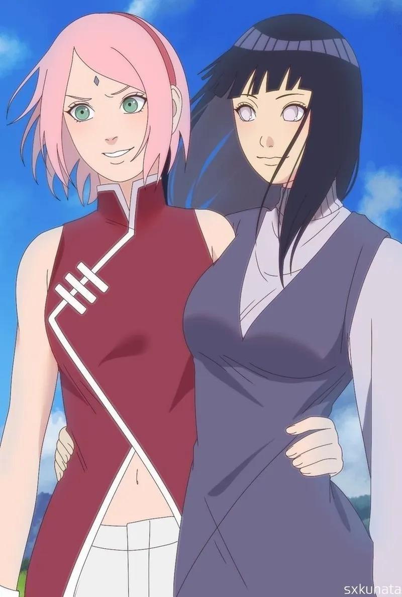 Cặp đôi Hinata Naruto Sasuke Sakura chiến đấu hết mình