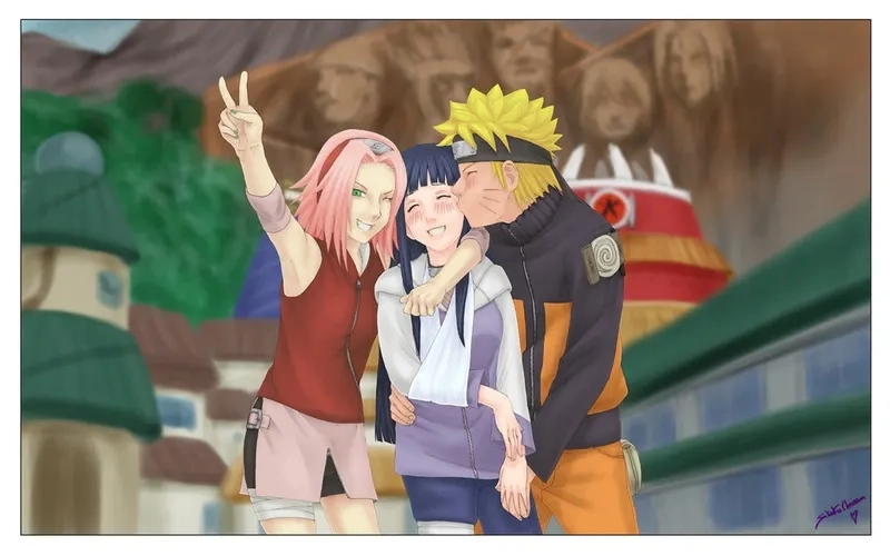 Cảnh chiến đấu đẹp mắt Hinata Sakura Naruto