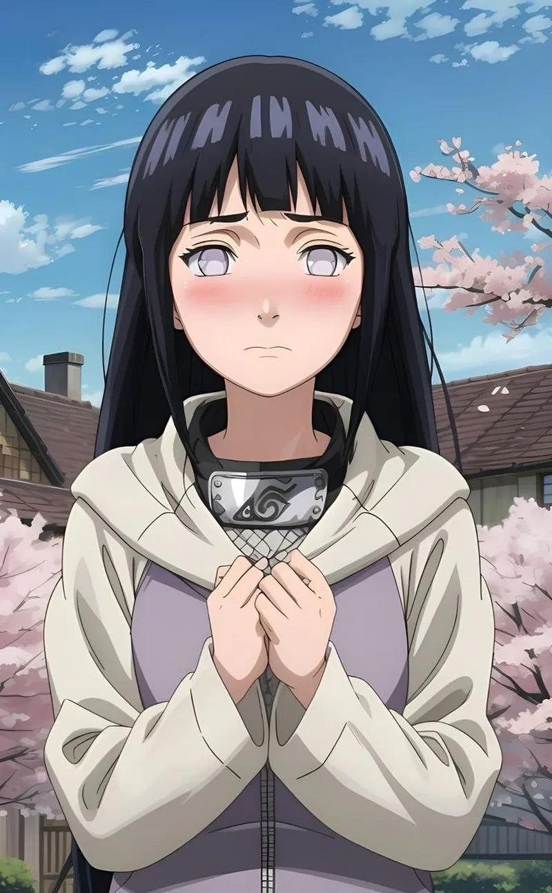 Mái tóc mềm mại của Hinata Hyuga Hair trong mọi tình huống