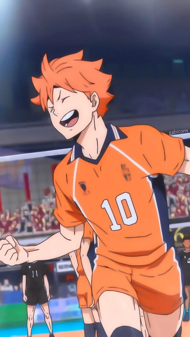 Nụ cười Hinata Shouyou cười khiến ai cũng thấy ấm lòng