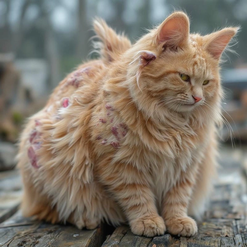 Lưu ý các dấu hiệu mèo bị nấm ban đầu