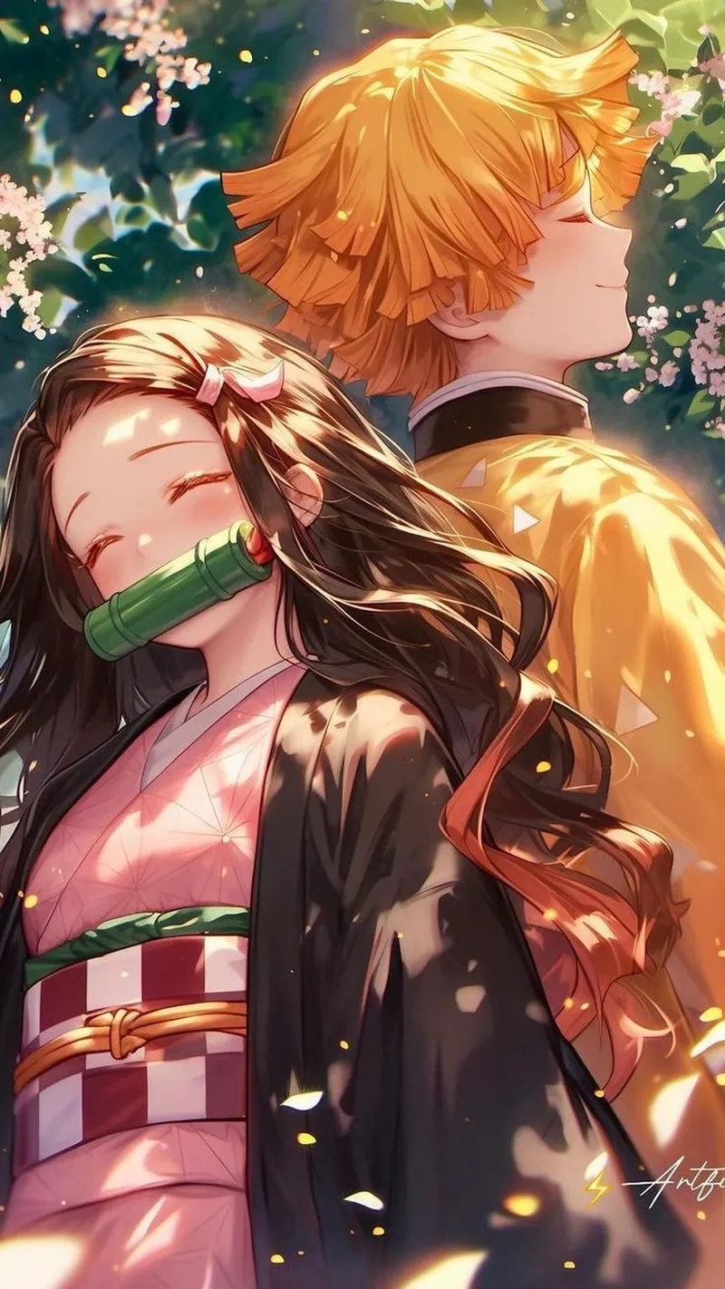 Chuyện tình zenitsu and nezuko khiến tim rung động